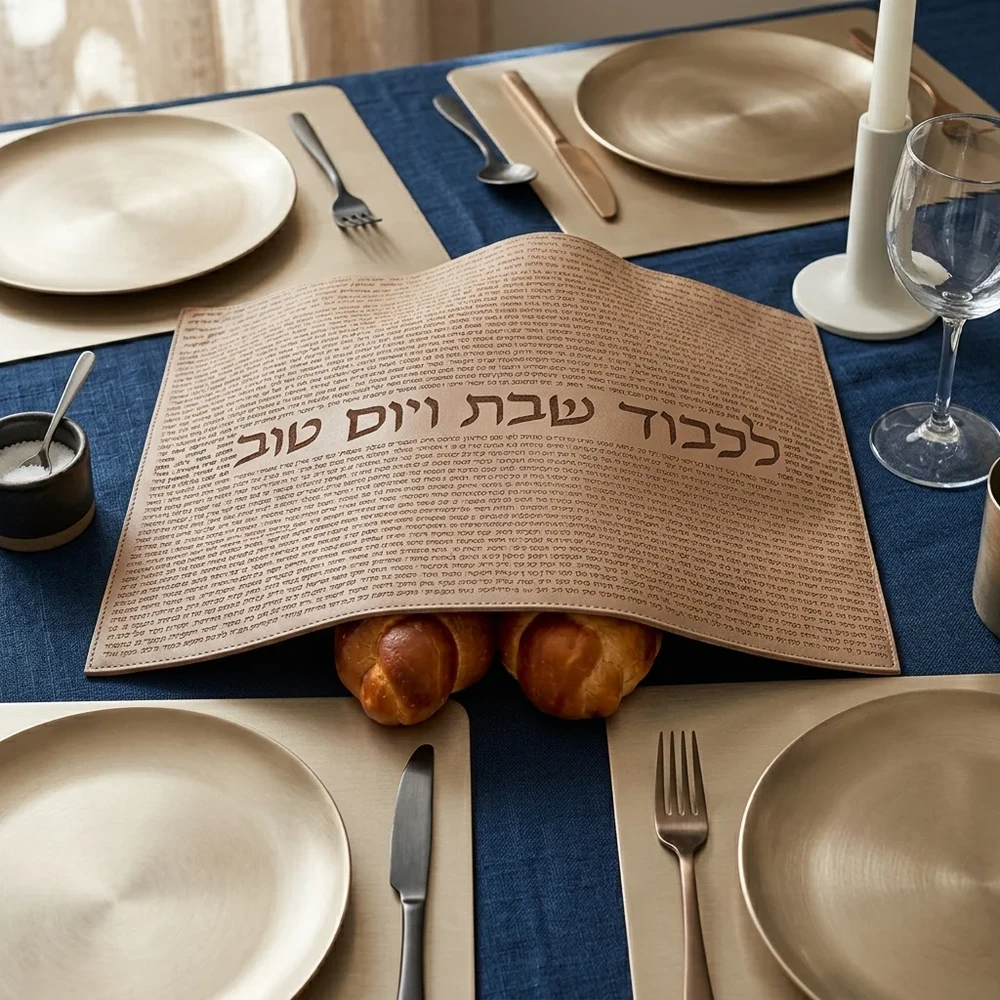 כיסוי חלה מקטיפה בצבע חום | 42 ס״מ
