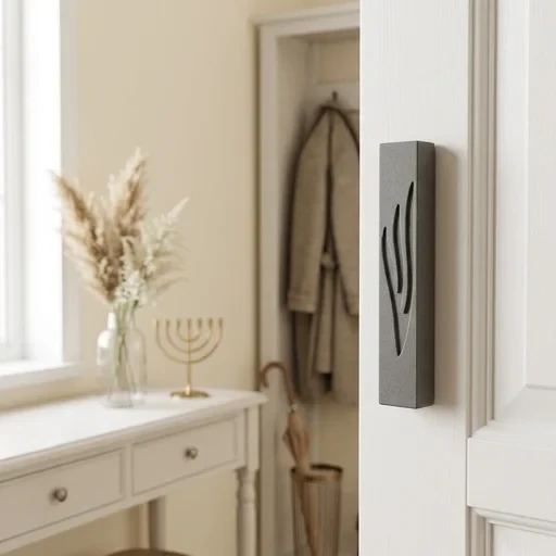 מזוזת פולימר רחבה בגוון שחור | 15