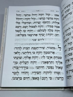 ספר תהילים בינת הלב כולל תפילות