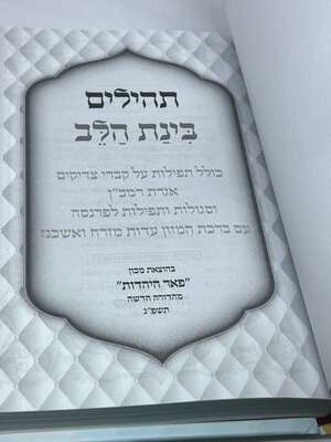 תהילים בינת הלב כולל תפילות על קברי צדיקים