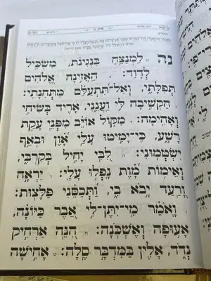 תהלים באר שמואל אותיות גדולות