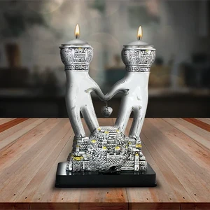 פמוטי פולירייזין מוכסף ידי ברכת כהנים עם כדור י