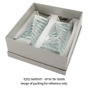 זוג פמוטי קריסטל מהודרים 18 ס