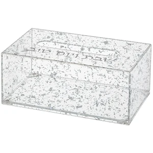 קופסא לטישו פרספקס "כסף" 22x12 ס"מ