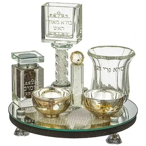 סט הבדלה מהודר מקריסטל 20 ס