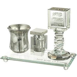 סט הבדלה מהודר מקריסטל 22x11 ס