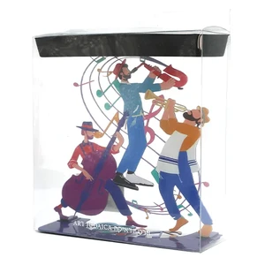 מעמד חיתך לייזר חסידים צבעוניים 19x22 ס