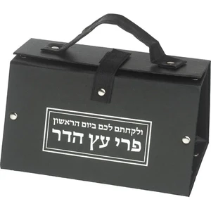 כלי לאתרוג דמוי עור הדפסה כסף 11X19X13 ס"מ