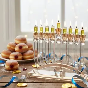 חנוכייה קריסטל מהודרת