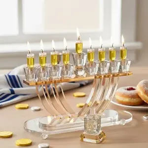 חנוכייה קריסטל מהודרת