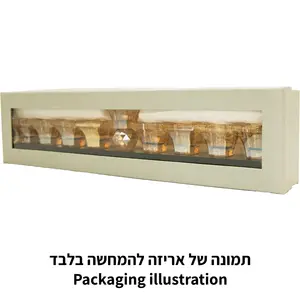 חנוכייה קריסטל מהודרת 37x6 ס