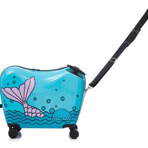 מזוודת ילדים צבעונית ומעוצבת מבית Marshmelo דגם Blue Mermaid