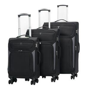 סט 3 מזוודות בד רכות וקלות מבית POLO CLUB דגם Florida