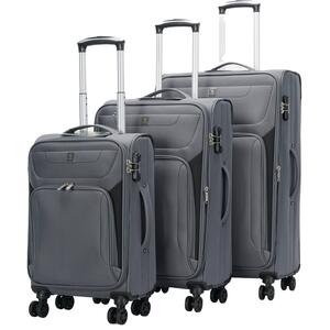 סט 3 מזוודות בד רכות וקלות מבית POLO CLUB דגם Florida