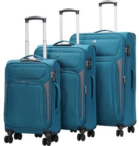 סט 3 מזוודות בד רכות וקלות מבית POLO CLUB דגם Florida