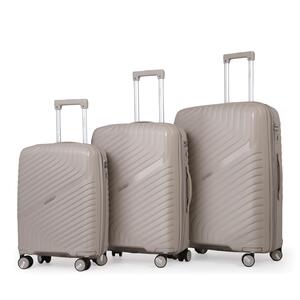 סט 3 מזוודות קשיחות בלתי שבירות PP דגם STAMFORD מבית המותג היוקרתי POLO CLUB