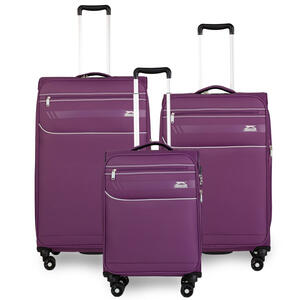 סט 3 מזוודות בד פרמיום קלות במיוחד דגם B-lite II מבית חברת היוקרה Slazenger