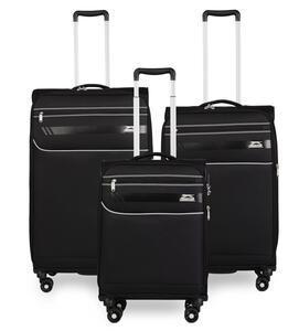 סט 3 מזוודות בד פרמיום קלות במיוחד דגם B-lite II מבית חברת היוקרה Slazenger