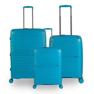 סט מזוודות קשיחות 100% פוליפרופילן אחריות נגד שבר מבית המותג האנגלי SLAZENGER דגם SPIRIT