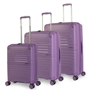 סט מזוודות קשיחות 100% פוליפרופילן אחריות נגד שבר מבית המותג האנגלי SLAZENGER דגם SPIRIT