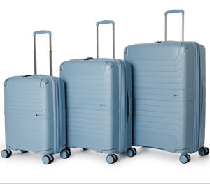 סט מזוודות קשיחות 100% פוליפרופילן אחריות נגד שבר מבית המותג האנגלי SLAZENGER דגם SPIRIT