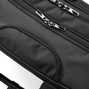 מזוודת טרולי עסקים 2 גלגלים עם תא לללפטופ LAPTOP CASE  מבית המותג SLAZENGER סדרת OXFORD