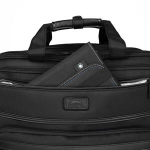 מזוודת טרולי עסקים 2 גלגלים עם תא לללפטופ LAPTOP CASE  מבית המותג SLAZENGER סדרת OXFORD