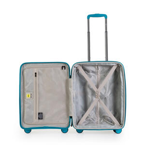 מזוודה טרולי "20 עליה למטוס קשיחה 100% פוליפרופילן אחריות נגד שבר מבית המותג האנגלי SLAZENGER דגם SPIRIT