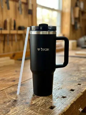 כוס טרמית פרימיום עם חריטה אישית 🔥✨