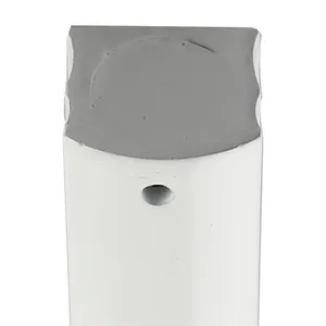 מזוזה אלומיניום 15 ס"מ בגוון כסף מט עם חורים "ש"