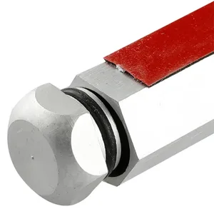 מזוזת אלומיניום 10 ס"מ כסף מבריק