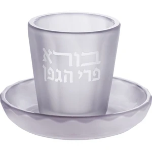 גביע קידוש מקריסטל שקוף | 7 ס״מ