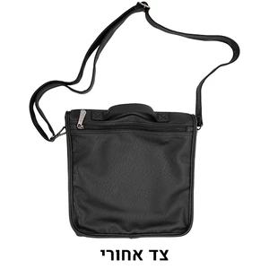 תיק טלית דמוי עור עם פיו שקוף | 42 ס״מ