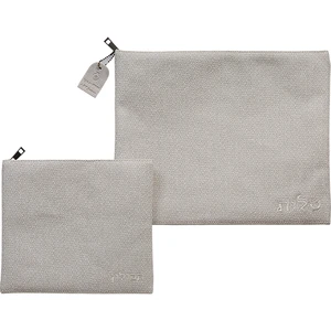 סט טלית ותפילין מדמוי עור אפור | 36 ס״מ