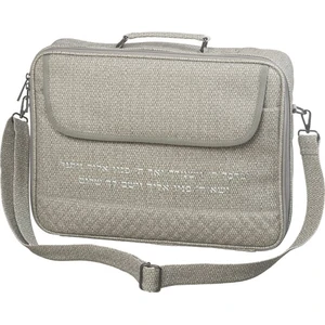 תיק טלית ותפילין מדמוי עור שחור עם ידית | 41 ס״מ