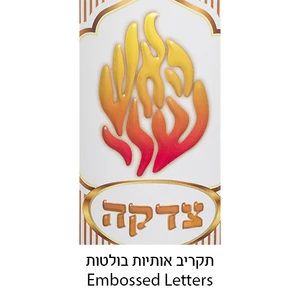 קופת צדקה מפח צבעוני ״האש שלי״ | 10 ס״מ