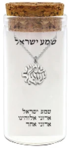 שרשרת כסף 925 עם תליון “שמע ישראל”