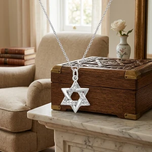 שרשרת כסף 925 עם תליון מגן דוד