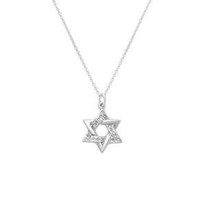 שרשרת כסף 925 עם תליון מגן דוד