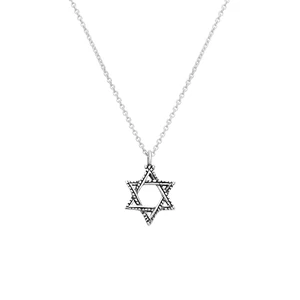 שרשרת מכסף טהור 925 עם תליון מגן דוד