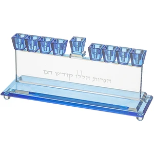 חנוכייה קריסטל מהודרת | 7X28 ס״מ