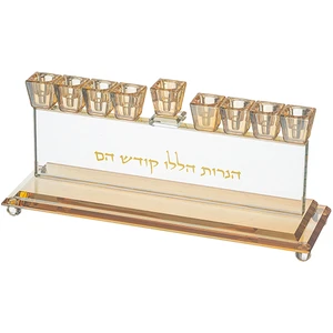 חנוכייה קריסטל מהודרת | 28X7 ס״מ