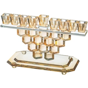 חנוכייה קריסטל מהודרת | 28X18 ס״מ