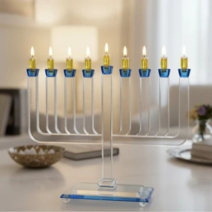 חנוכייה קריסטל מהודרת | 33X35 ס״מ