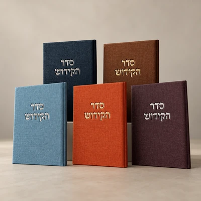 ספר הקידוש כריכת בד בצבעים שונים