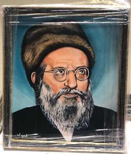 הדפס איכותי של ציור בעל הסולם - עם מסגרת עץ מהודרת ומוכנים לתלייה על קיר בכל בית או משרד