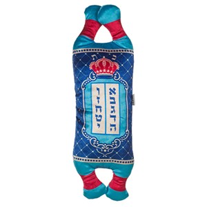 ספר תורה אשכנזי מבד רקמת "כתר" 55 ס"מ