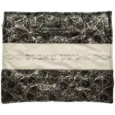 כיסוי פלטה מהודר דמוי שיש שחור 70*80 ס"מ