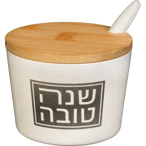 כלי לדבש מלמין "שנה טובה" – 6.5 ס"מ