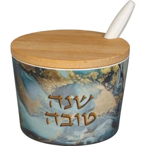 כלי לדבש מלמין "שנה טובה" – 6.5 ס"מ